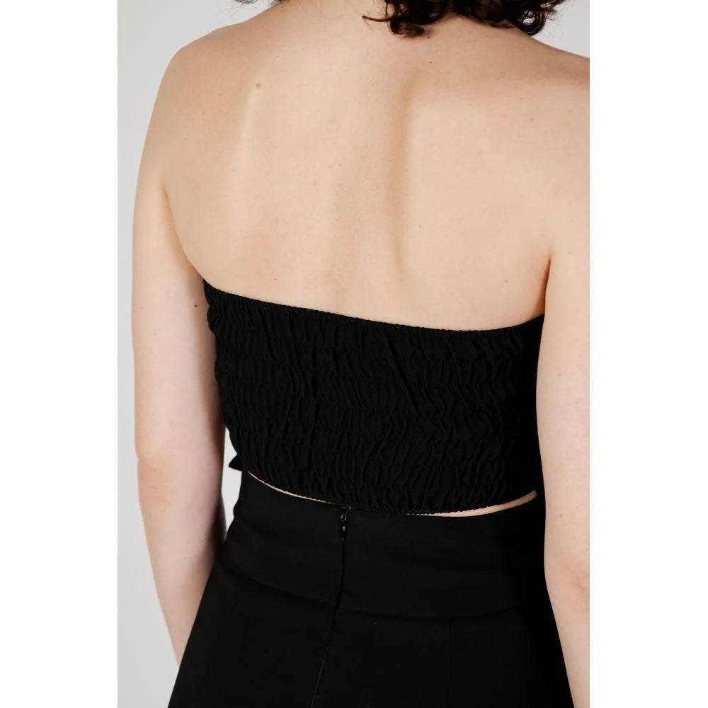 Rinascimento Black Polyester Top - IT42|M