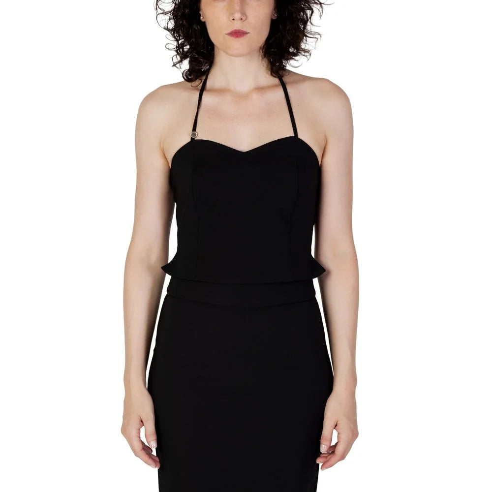 Rinascimento Black Polyester Top - IT42|M