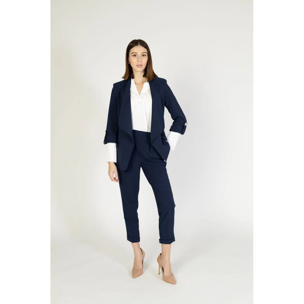 Rinascimento Blue Polyester Blazer - IT40|S - Coats & Jackets