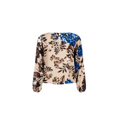 Rinascimento Blue Polyester Blouse - Blouses
