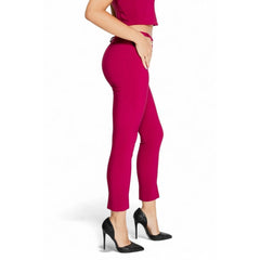 Rinascimento Bordeaux Polyester Pant - Trousers