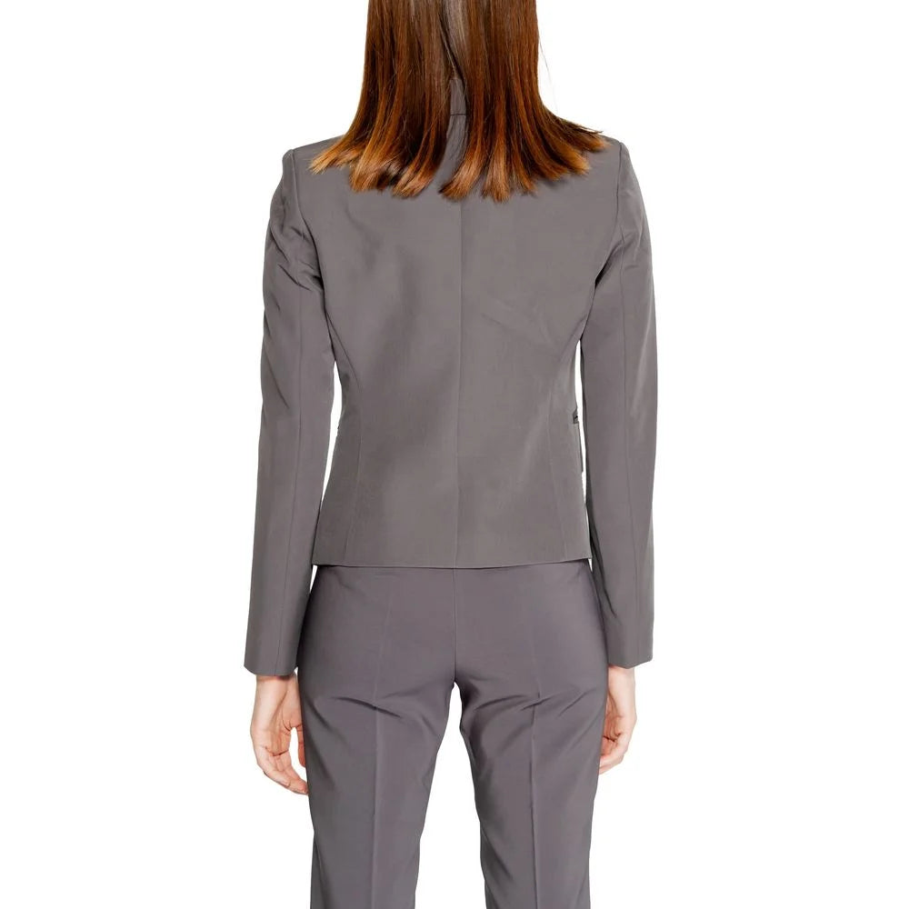 Rinascimento Gray Polyester Blazer - Coats & Jackets