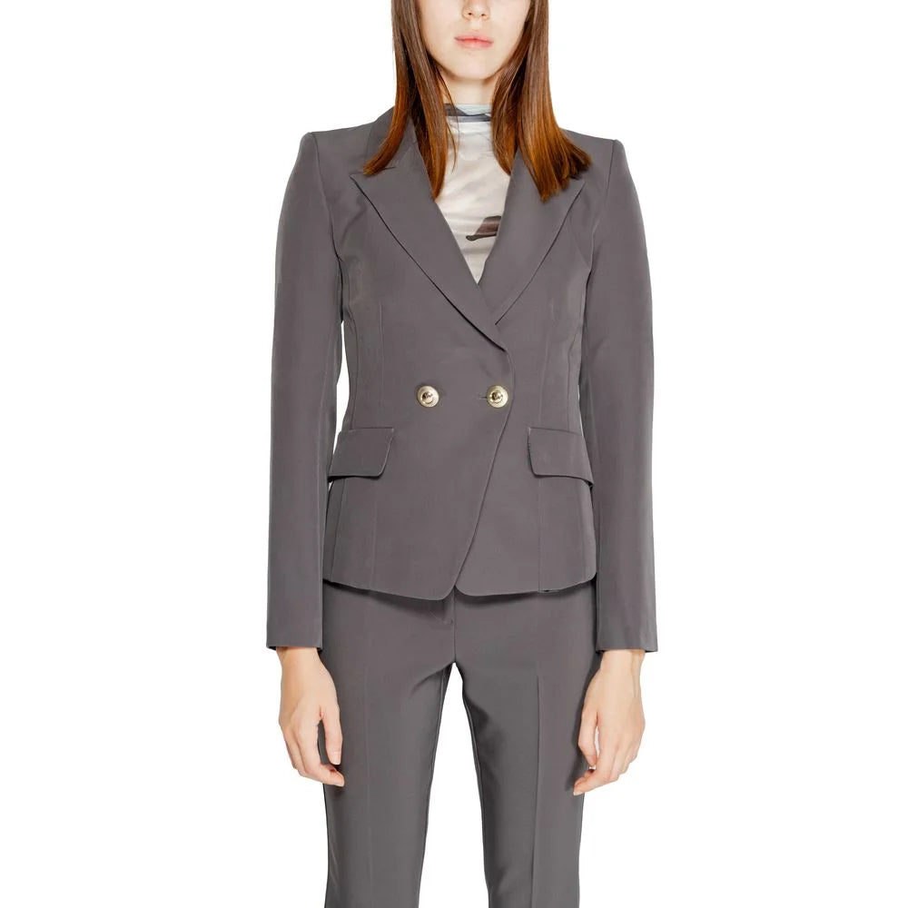 Rinascimento Gray Polyester Blazer - IT44|L