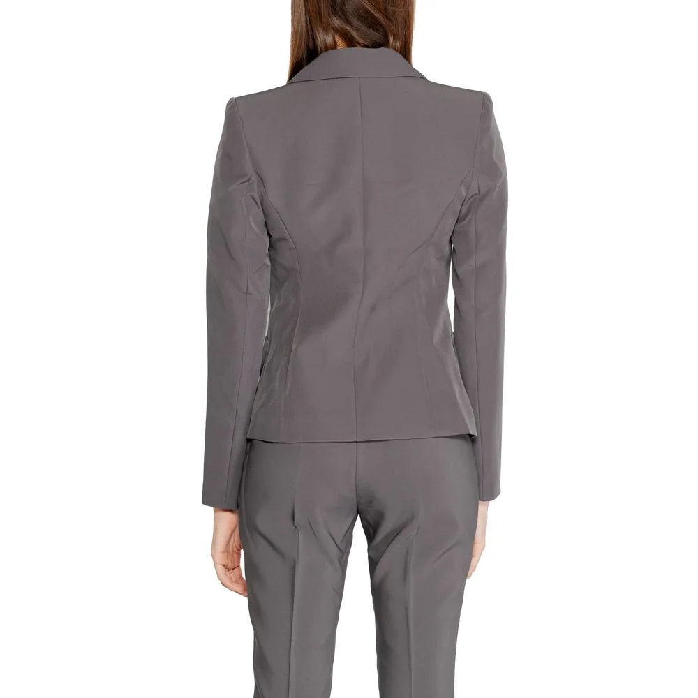 Rinascimento Gray Polyester Blazer - IT44|L - Coats & Jackets