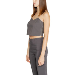 Rinascimento Gray Polyester Top - IT40|S - Crop Tops