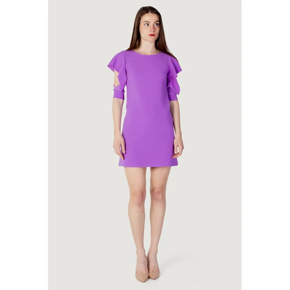 Rinascimento Purple Polyester Midi - IT38|XS - Dresses
