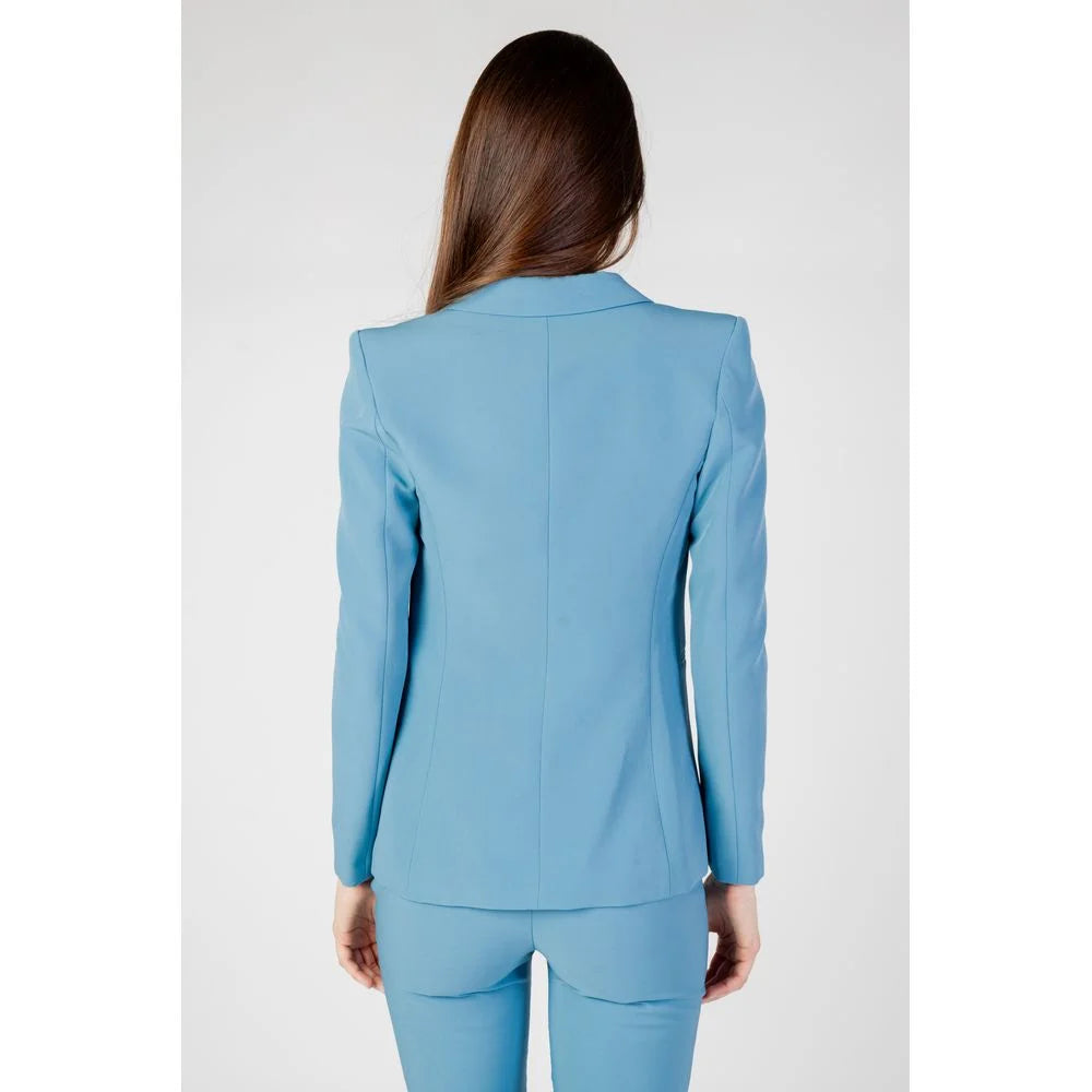 Rinascimento Turquoise Polyester Blazer - IT42|M - Coats & Jackets