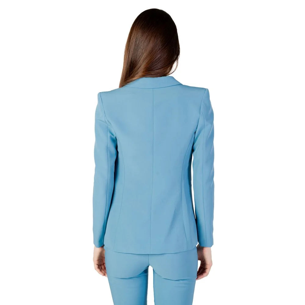 Rinascimento Turquoise Polyester Blazer - IT42|M - Coats & Jackets