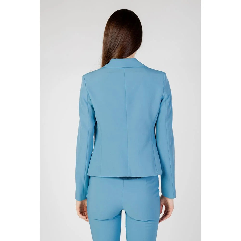 Rinascimento Turquoise Polyester Blazer - IT42|M - Coats & Jackets