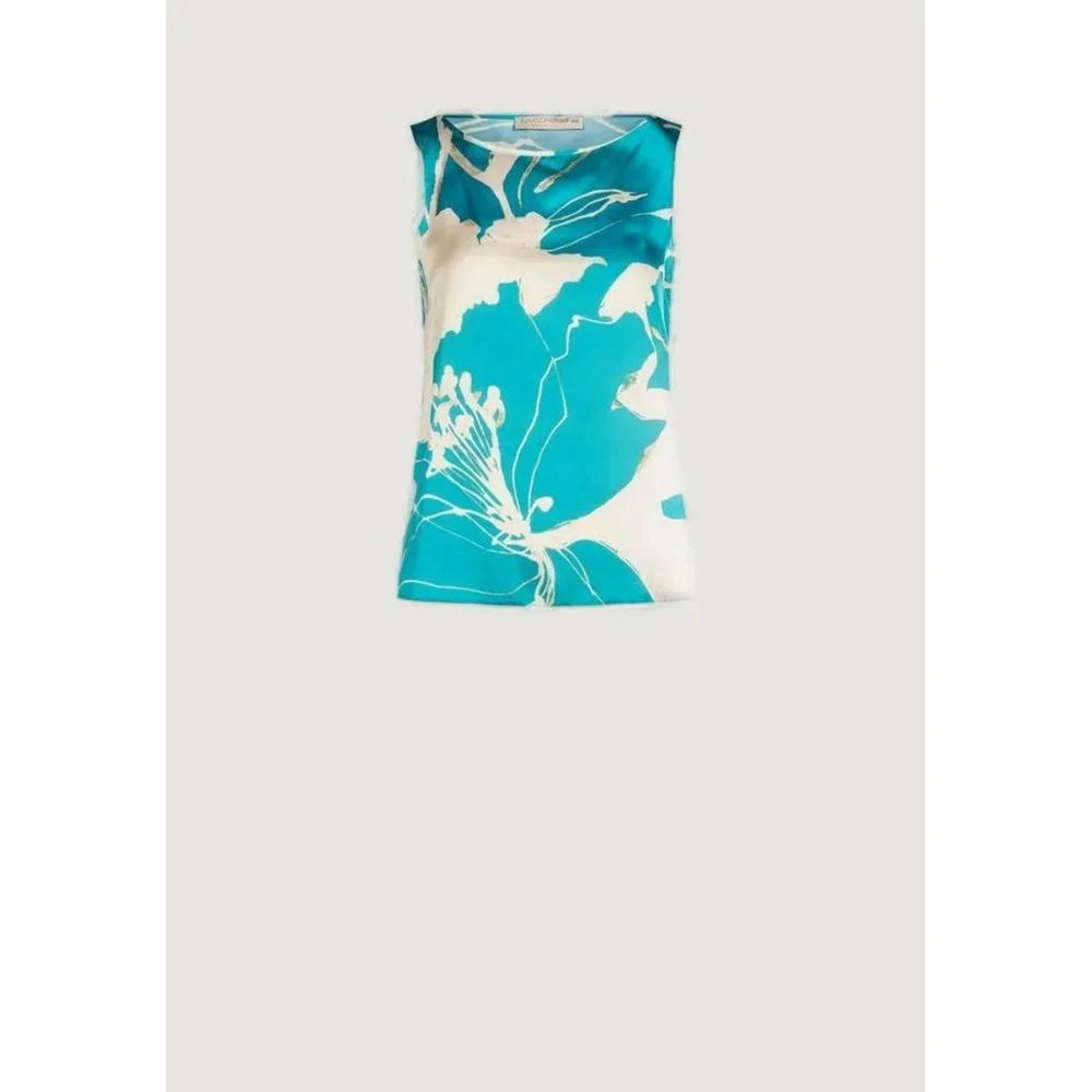 Rinascimento Turquoise Polyester Blouse - IT38|XS