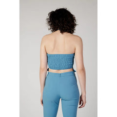 Rinascimento Turquoise Polyester Top - Tank Tops