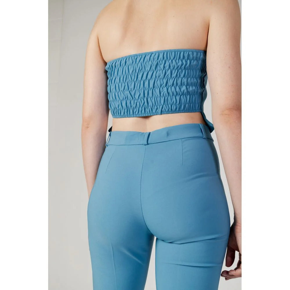 Rinascimento Turquoise Polyester Top - Tank Tops