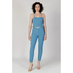 Rinascimento Turquoise Polyester Top - Tank Tops