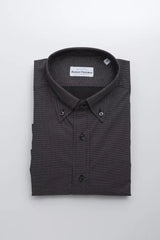 Robert Friedman Black Cotton Men Shirt - Shirts