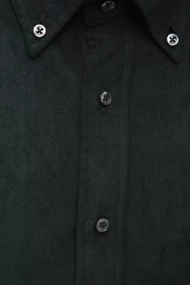 Robert Friedman Black Cotton Men Shirt - Shirts