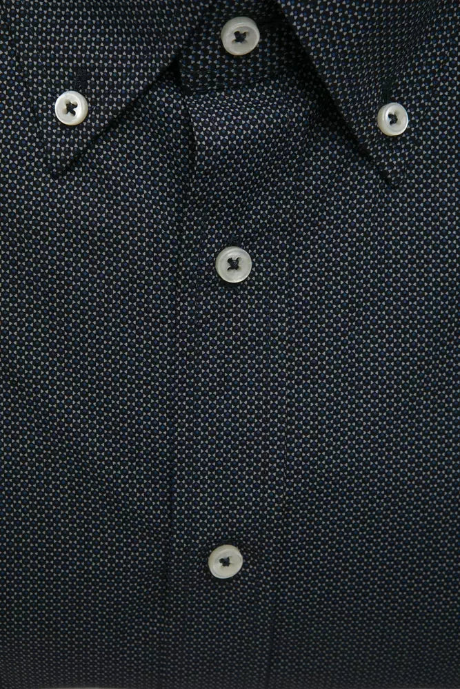 Robert Friedman Black Cotton Men Shirt - Shirts