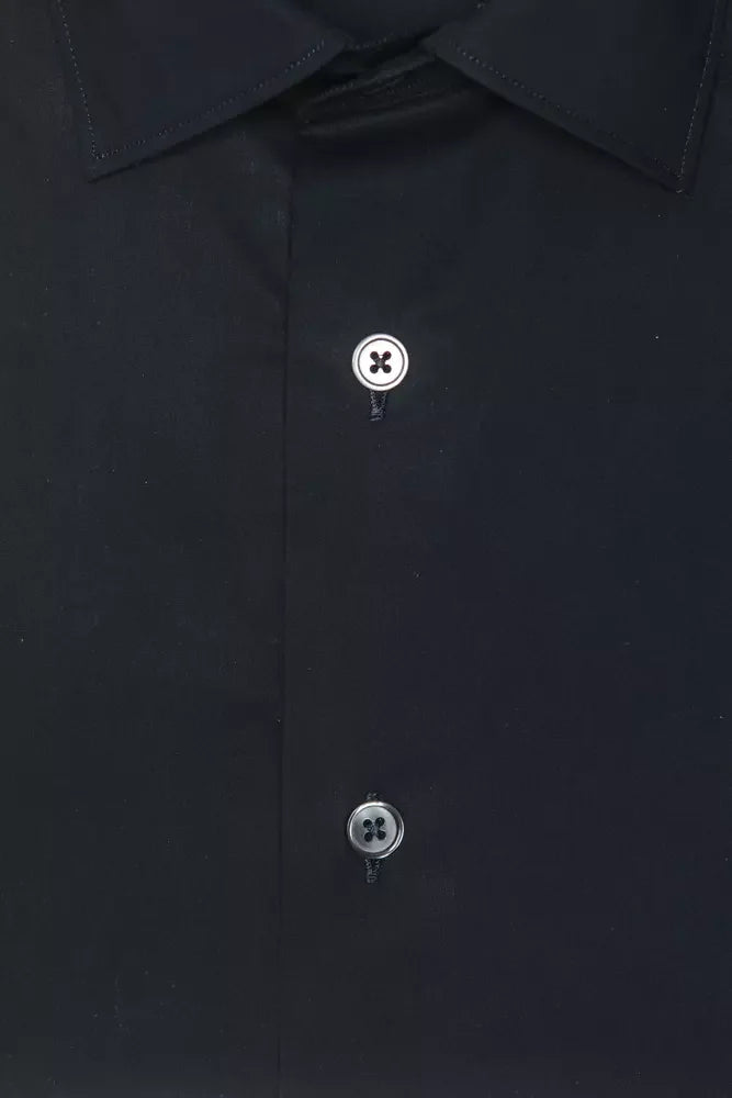 Robert Friedman Black Cotton Men Shirt - Shirts