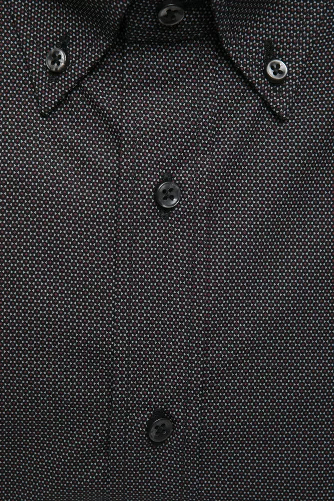 Robert Friedman Black Cotton Men Shirt - Shirts