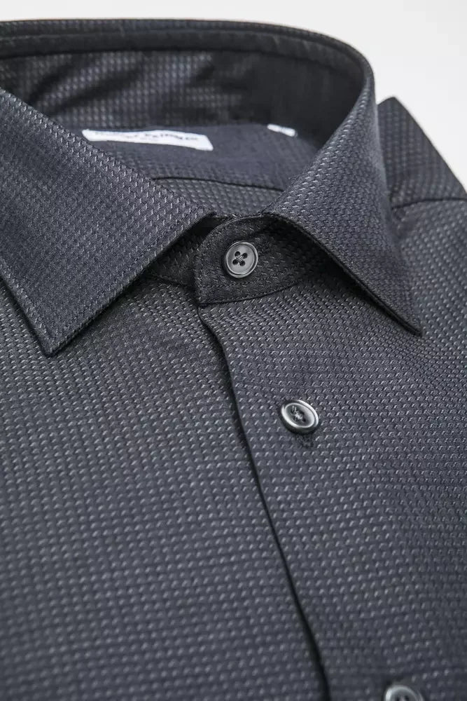Robert Friedman Black Cotton Men’s Shirt - Shirts