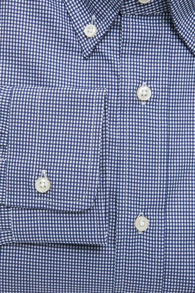 Robert Friedman Blue Cotton Men Shirt - Shirts