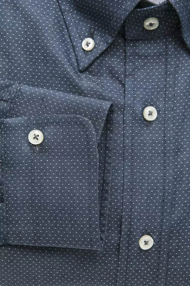 Robert Friedman Blue Cotton Men Shirt - Shirts