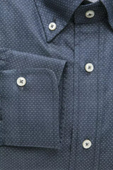 Robert Friedman Blue Cotton Men Shirt - Shirts