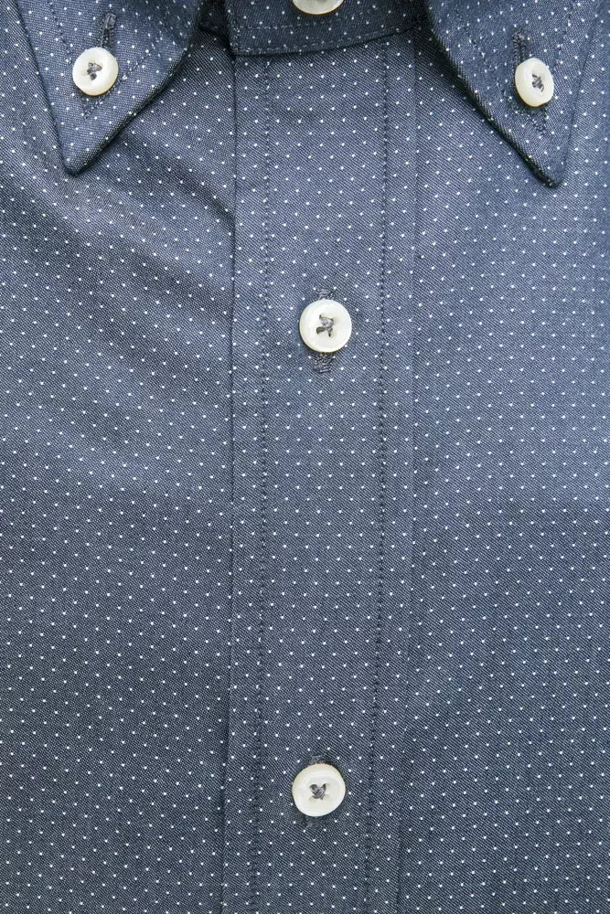 Robert Friedman Blue Cotton Men Shirt - Shirts