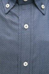 Robert Friedman Blue Cotton Men Shirt - Shirts