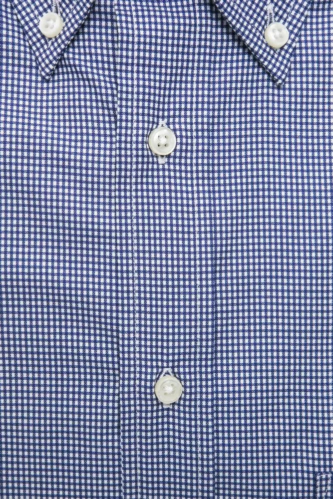 Robert Friedman Blue Cotton Men Shirt - Shirts