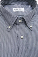Robert Friedman Blue Cotton Men Shirt - Shirts