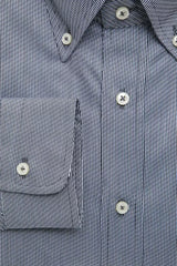 Robert Friedman Blue Cotton Men Shirt - Shirts