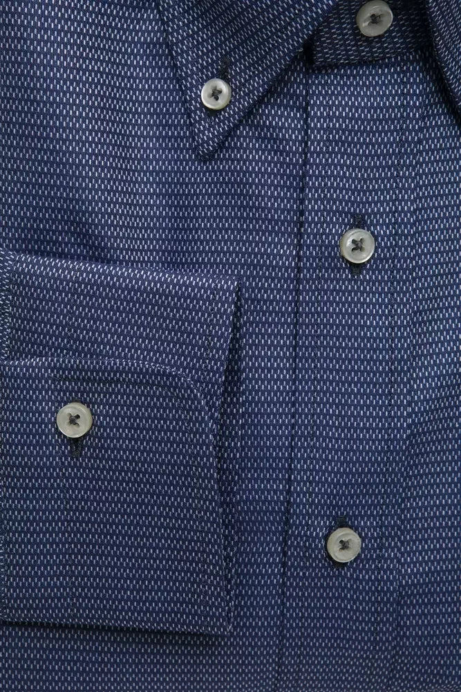 Robert Friedman Blue Cotton Mens Shirt - Shirts