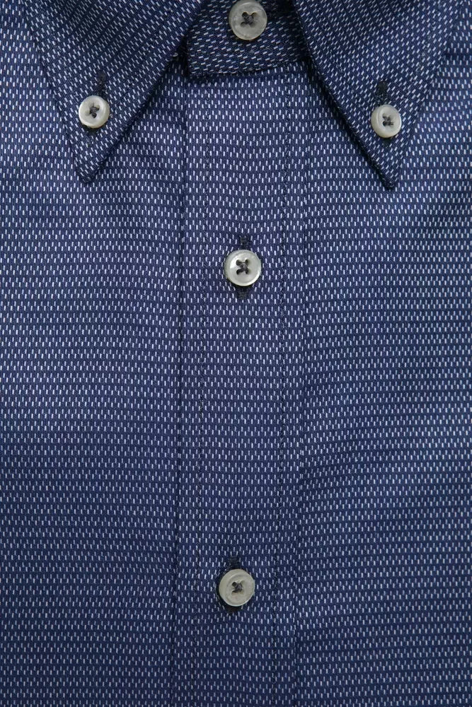 Robert Friedman Blue Cotton Mens Shirt - Shirts