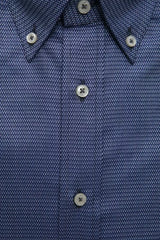 Robert Friedman Blue Cotton Mens Shirt - Shirts