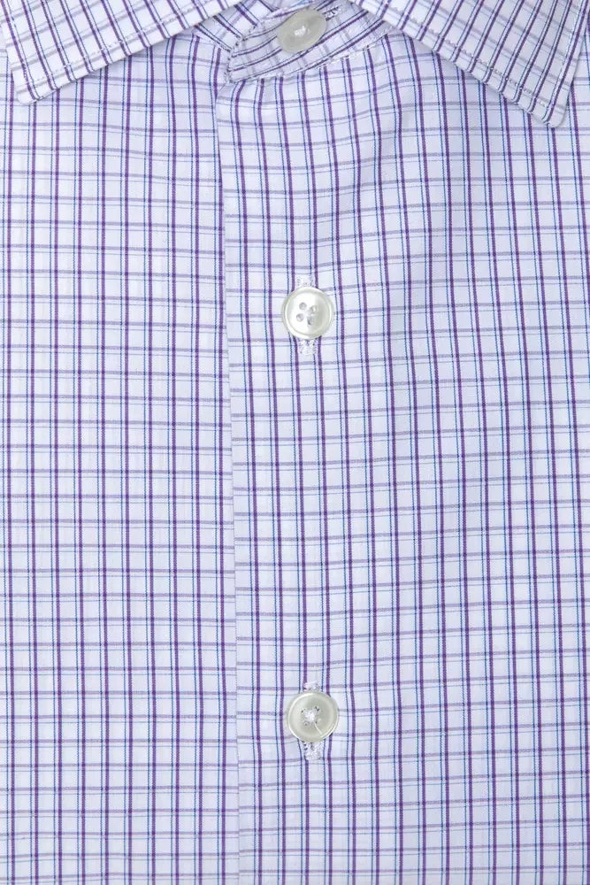 Robert Friedman Burgundy Cotton Men Shirt - M - Shirts