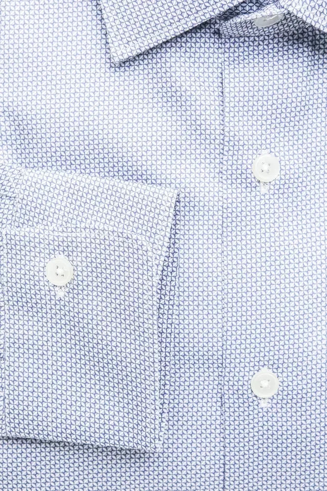 Robert Friedman Light Blue Cotton Men Shirt - L - Shirts