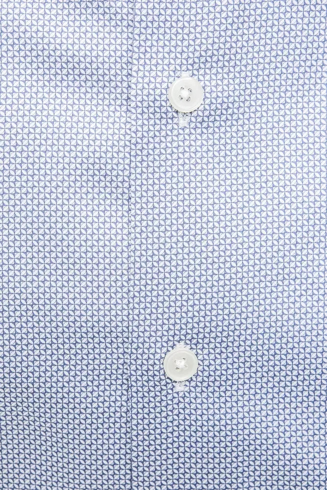 Robert Friedman Light Blue Cotton Men Shirt - L - Shirts