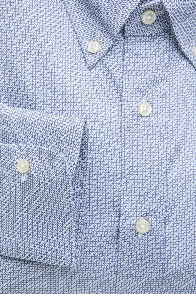 Robert Friedman Light Blue Cotton Men Shirt - Shirts