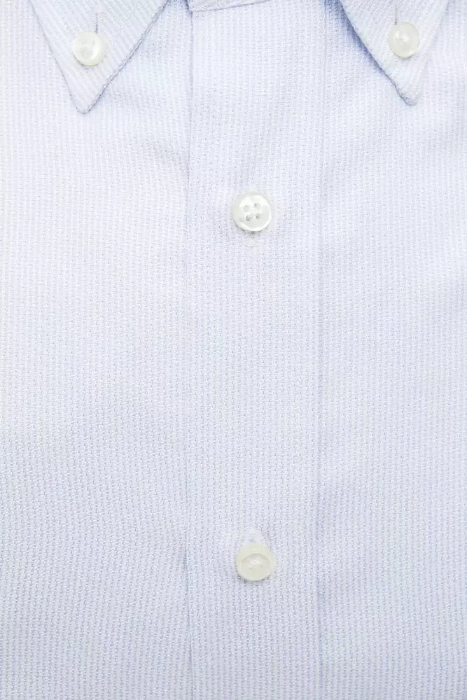 Robert Friedman Light Blue Cotton Men Shirt - Shirts