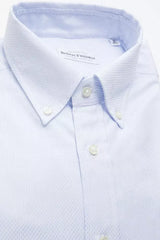 Robert Friedman Light Blue Cotton Men Shirt - XL - Shirts