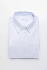 Robert Friedman Light Blue Cotton Men Shirt - XL - Shirts