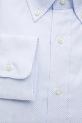 Robert Friedman Light Blue Cotton Men Shirt - XL - Shirts