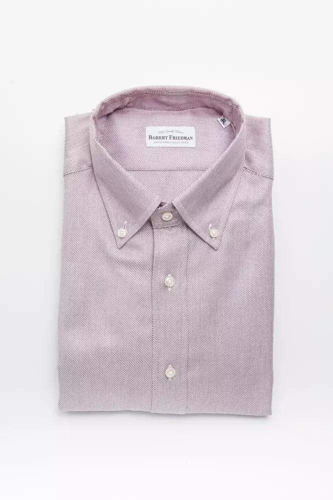Robert Friedman Red Cotton Men Shirt - Shirts