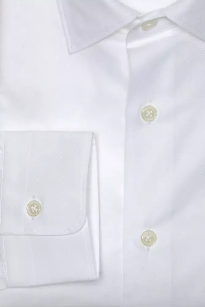 Robert Friedman White Cotton Men Shirt - M - Shirts