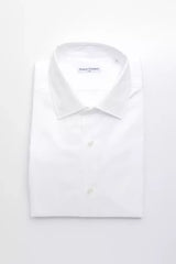 Robert Friedman White Cotton Men’s Shirt - L - Shirts