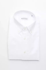 Robert Friedman White Cotton Men’s Shirt - Shirts