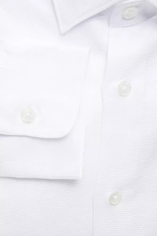 Robert Friedman White Cotton Men’s Shirt - XL - Shirts