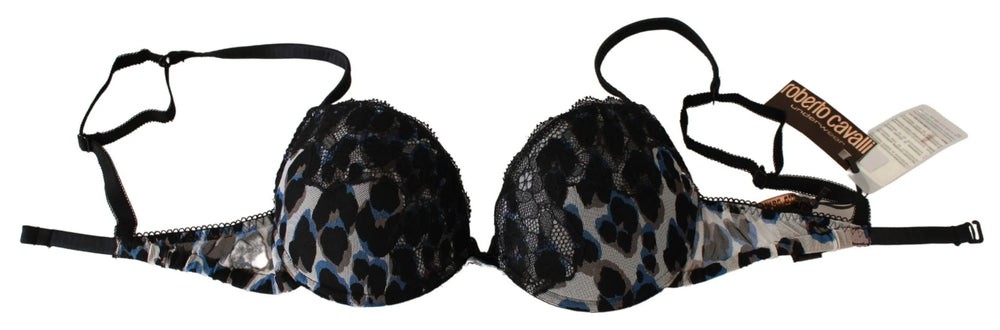 Roberto Cavalli Black Lace Reggiseno Nylon Bra Underwear - IT3 | M - Bras