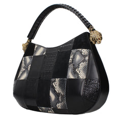 Roberto Cavalli Black Leather Handbag