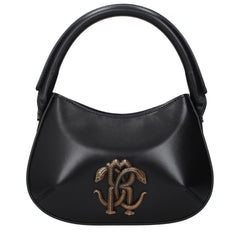 Roberto Cavalli Black Leather Handbag